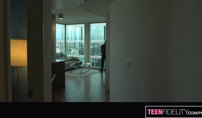 Adorable teen Maya Bijou seduces married dude and makes him to cheat on his wife