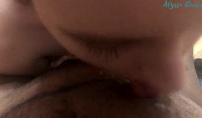 Slutty chick loves to suck cocks and get mouth full of cum