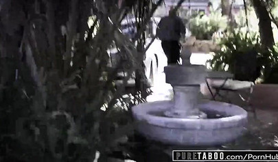 Skinny blonde teen Chloe Cherry takes big black cock and gets creampied