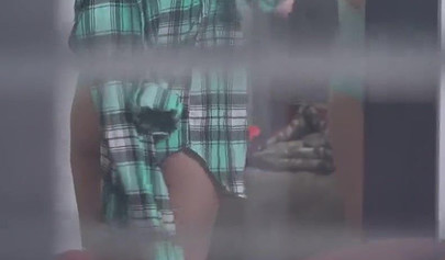 Sierra Nicole caught masturbating by stepbro and gets fucked and creampied