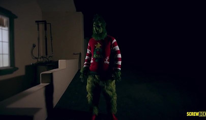 Christmas foursome with busty mom Cherie DeVille and sexy teen Chloe Cherry