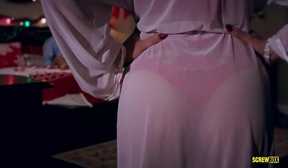 Christmas foursome with busty mom Cherie DeVille and sexy teen Chloe Cherry