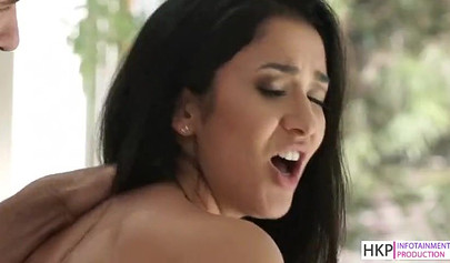 Gorgeous natural babe Darcia Lee gets ass fucked and creampied