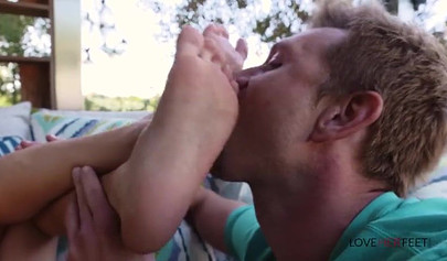 Feet lover fucks mom Chanel Preston and teen Elsa Jean