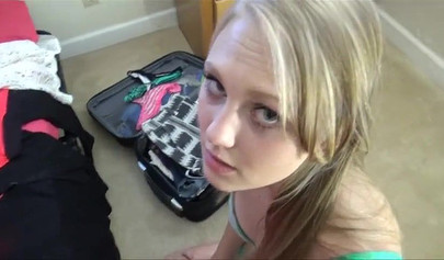 Petite blonde stepsis Lily Rader is horny and she wants big dick in her pussy