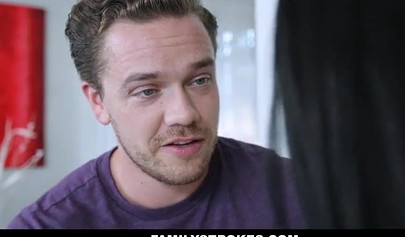 Petite teen Sadie Blake fucking her stepbrother behind mom's back