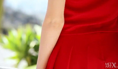 Blonde bubble butt teen Riley Anne in erotic solo action