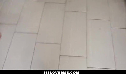 Cute stepsister Lily Adams seducing her stepbro to taste his warm jizz