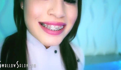 Compilation with hot and horny teens giving a deepthroat blowjobs in POV