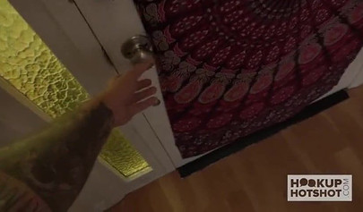 Tiny Latina teen craves to take big hard dong in her throat