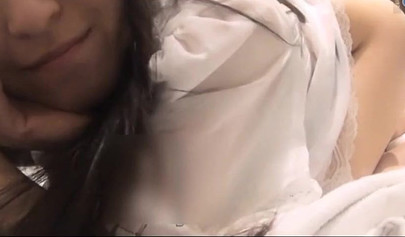 Cute Asian girl teasing and masturbating at home on webcam