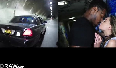 Sweet blonde chick craves to take huge black boner in her pussy