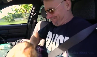 Smoking hot blonde with big tits Sloan Harper fucks with her stepdad