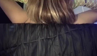 Girl with perfect big tits gets throat fucked by big dick