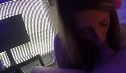 Girl with perfect big tits gets throat fucked by big dick