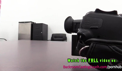 Charming teenage Latina in her first sex vid at castings