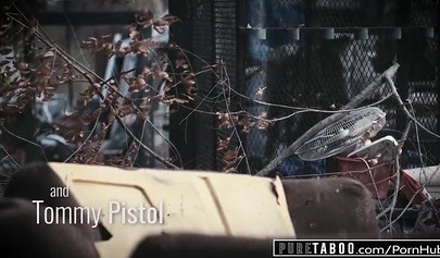 Stepsisters Kenzie Reeves and Joanna Angel fuck the same tattooed dude