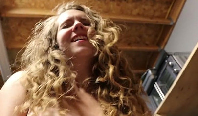 Horny amateur blonde got her hairy pussy pounded and creampied