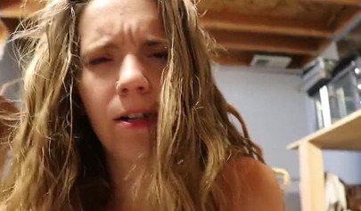 Horny amateur blonde got her hairy pussy pounded and creampied