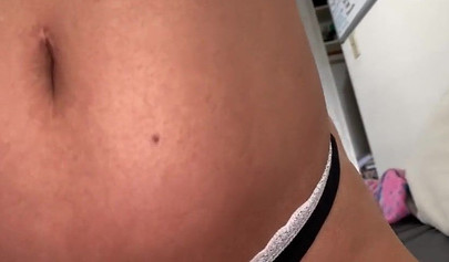 Slutty Asian busty teen riding a big cock in the morning