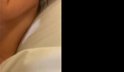 Petite amateur brunette Natalie Brooks sucking a big black cock