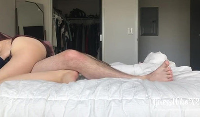 Amateur teen is riding dick until she cums on it