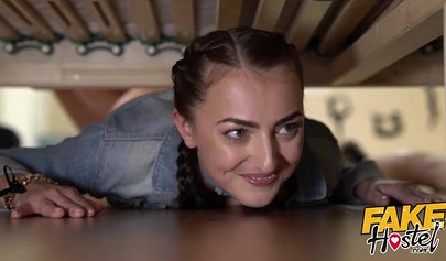 Threesome humping Cherry Kiss, Katy Rose and Michael Fly