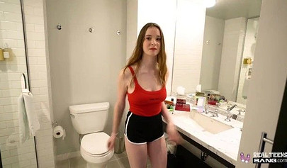 Young skunk Hazel Moore ​gets the rough pounding she craves