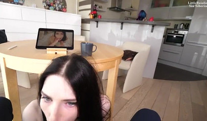 Nasty lesbian step sister has a crush on brother's girlfriend