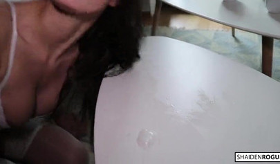 Daddy goes balls deep to feed his little hungry baby