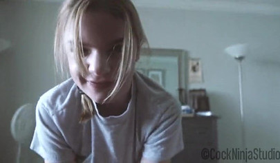 Blonde teen stepsister is ready to let her stepbrother fill her pussy