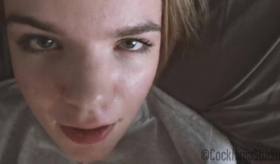 Blonde teen stepsister is ready to let her stepbrother fill her pussy