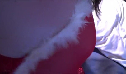 Teen babe in naughty Santa Clause uniform gets properly cunt stuffed too