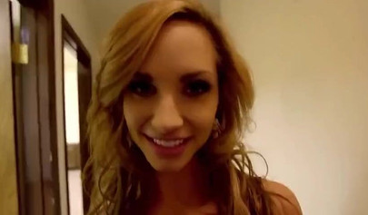 Busty nubile with blonde hair gets properly stuffed in her tight pussy