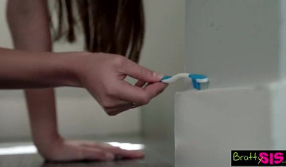 Two cute teens have some action time with a single large penis