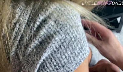 Slutty nubile pleases a cock by sucking on it and banging it