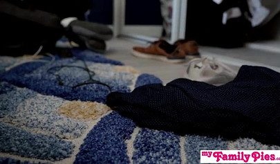 Stepsis watches porn with stepbrother before being ravaged by his shaft