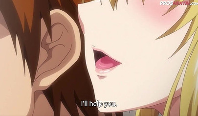 Young blonde hentai stepsister sucks stepbrother off and rides his rod