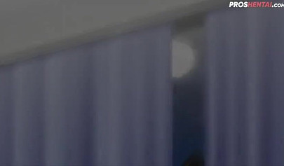 Young blonde hentai stepsister sucks stepbrother off and rides his rod