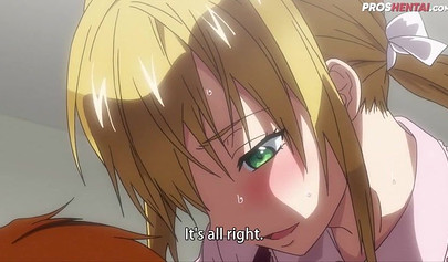 Young blonde hentai stepsister sucks stepbrother off and rides his rod