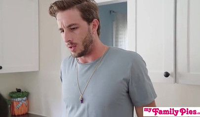 Playful little teens seduce a guy into fucking them both