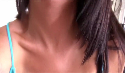 Curvy stepsis sucks dick and takes it deep in her bikini