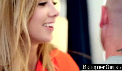 Mischievous stepsis rammed by stepbrother after slobbering on his rock hard schlong