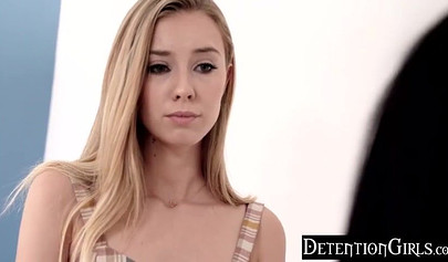 Mischievous stepsis rammed by stepbrother after slobbering on his rock hard schlong