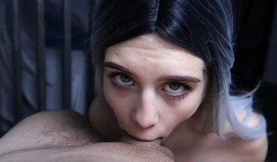 Dazzling nubile deepthroats and gets her tight asshole ravaged balls deep