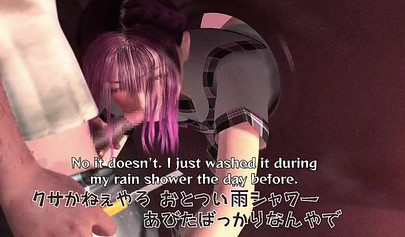 Stuck schoolgirl with pink hair gets fucked hardcore in a hentai