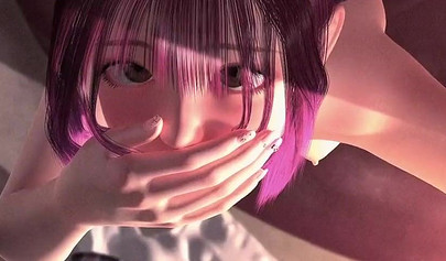 Stuck schoolgirl with pink hair gets fucked hardcore in a hentai