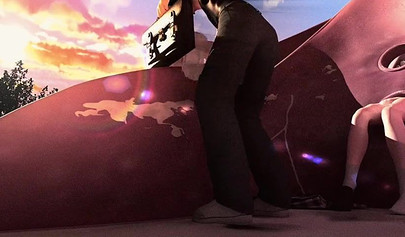 Stuck schoolgirl with pink hair gets fucked hardcore in a hentai