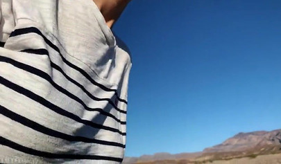 Playful blonde teenie sucks dick and rides it in a car outdoors