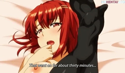 Redhead schoolgirl licked and dicked down hardcore in a hentai